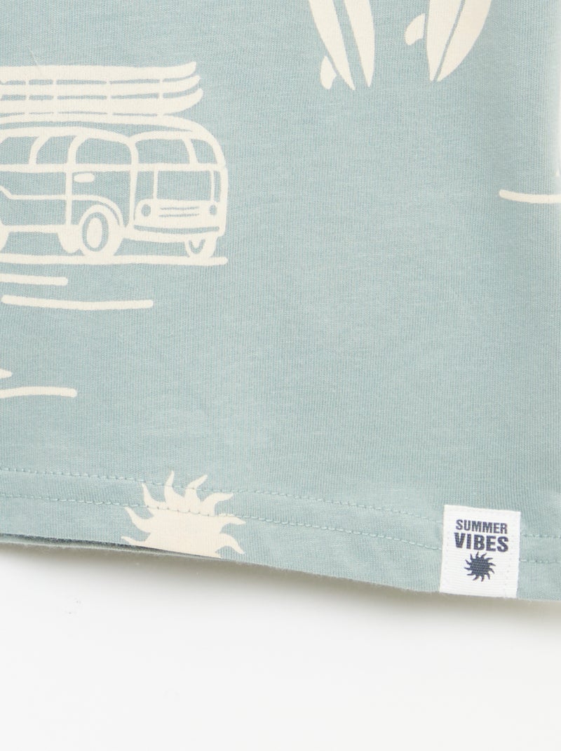Pack de 2 t-shirts Azul - Kiabi