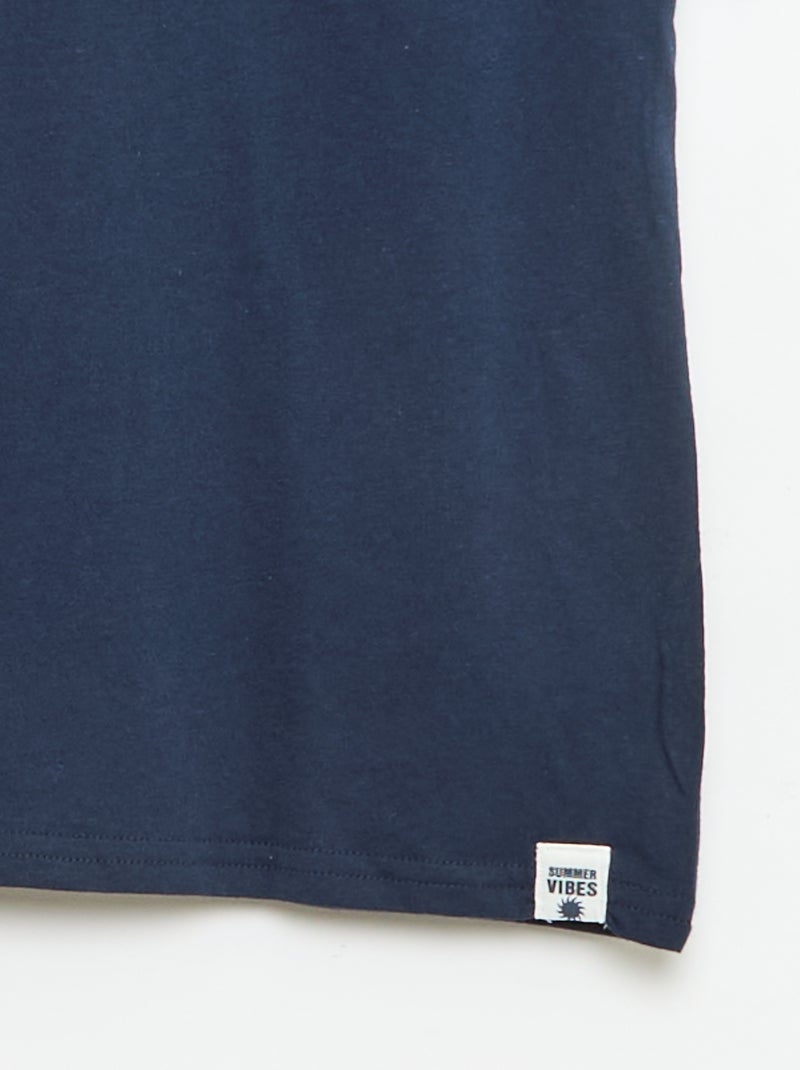 Pack de 2 t-shirts Azul - Kiabi