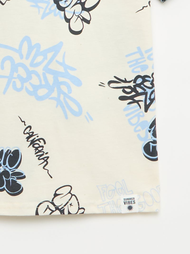 Pack de 2 t-shirts Bege - Kiabi