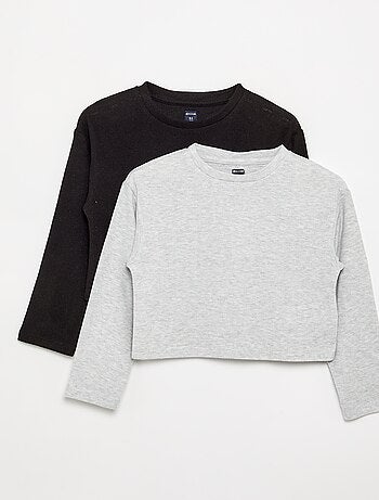 Pack de 2 T-shirts de malha suave