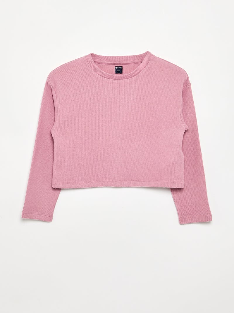 Pack de 2 T-shirts de malha suave Rosa - Kiabi