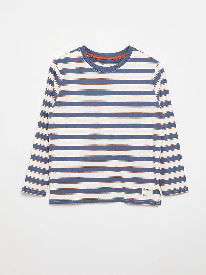 Pack de 2 T-shirts de manga comprida Azul - Kiabi