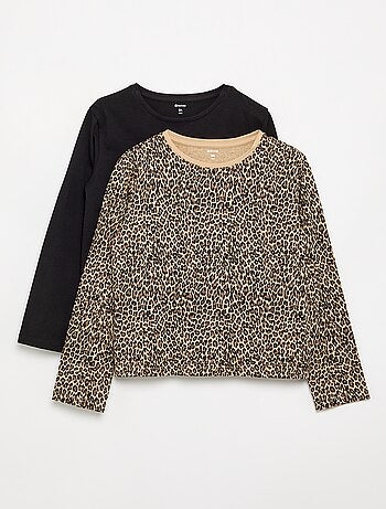 Pack de 2 T-shirts de manga comprida
