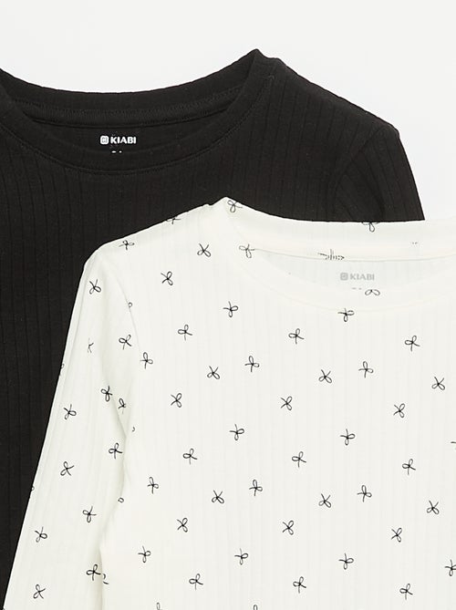 Pack de 2 T-shirts de manga comprida - Kiabi