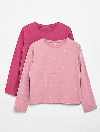Pack de 2 T-shirts de manga comprida