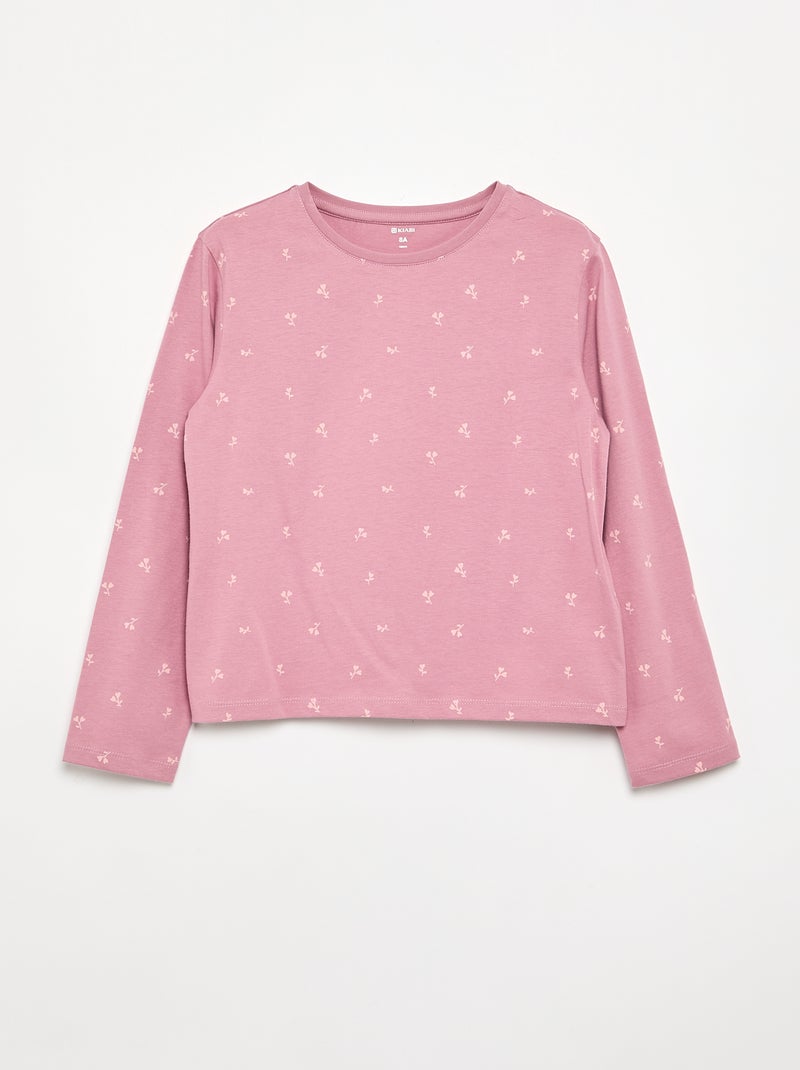 Pack de 2 T-shirts de manga comprida Rosa - Kiabi