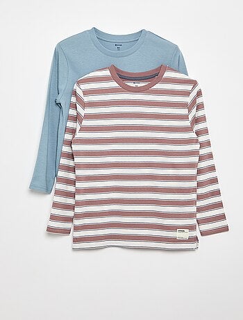 Pack de 2 T-shirts de manga comprida