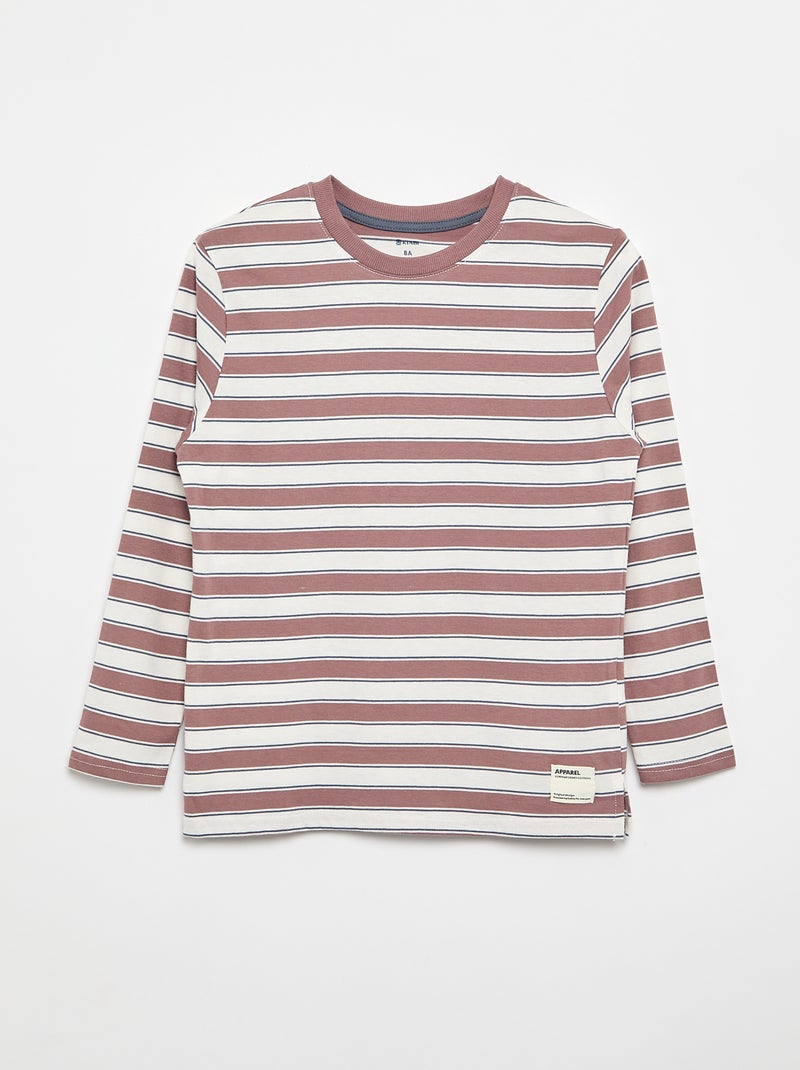 Pack de 2 T-shirts de manga comprida Rosa - Kiabi