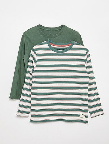 Pack de 2 T-shirts de manga comprida