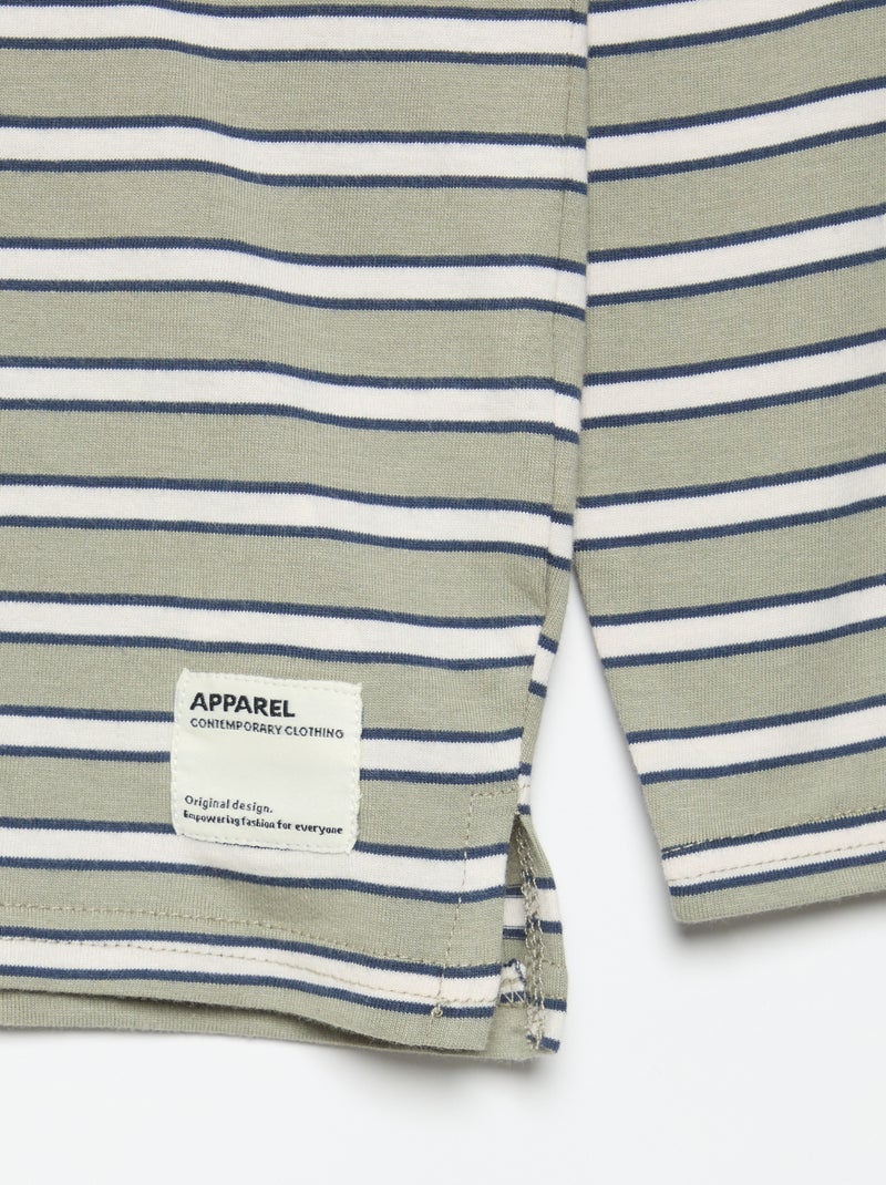 Pack de 2 T-shirts de manga comprida Verde - Kiabi