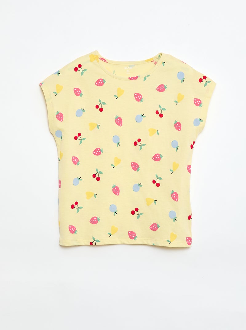 Pack de 2 t-shirts de manga curta - 2 peças Amarelo - Kiabi