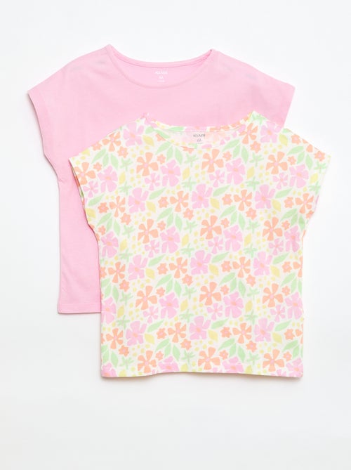 Pack de 2 t-shirts de manga curta - 2 peças - Kiabi