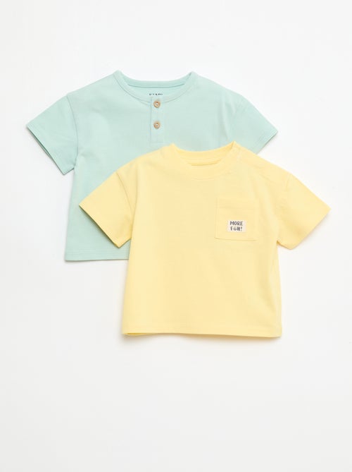 Pack de 2 T-shirts de manga curta - Kiabi