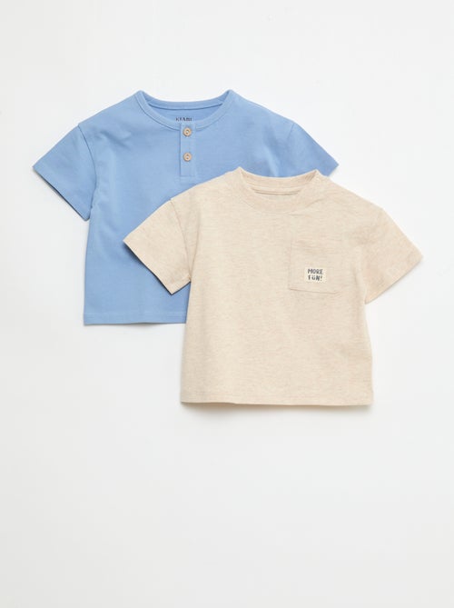 Pack de 2 T-shirts de manga curta - Kiabi