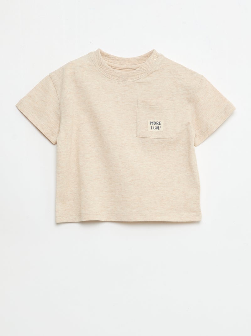 Pack de 2 T-shirts de manga curta Azul - Kiabi