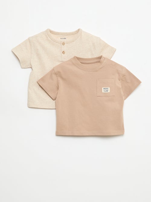 Pack de 2 T-shirts de manga curta - Kiabi