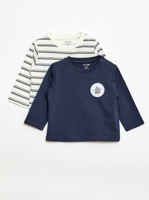 Pack de 2 t-shirts de manga curta - Kiabi