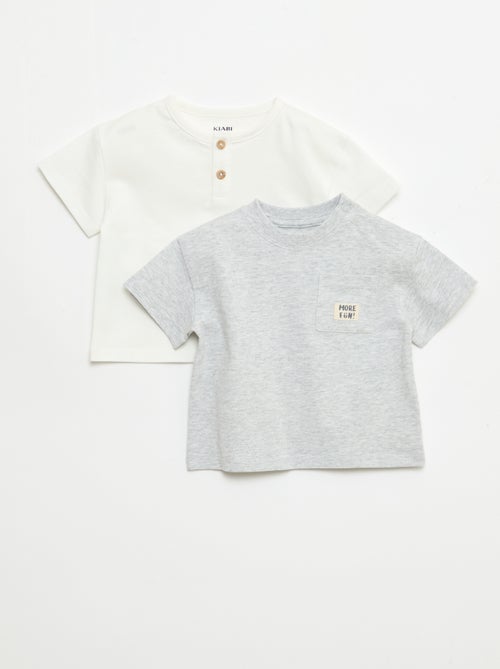 Pack de 2 T-shirts de manga curta - Kiabi