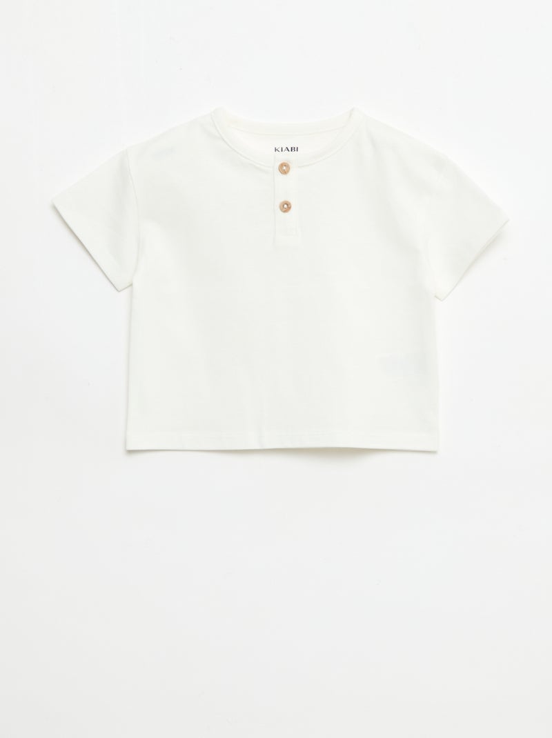 Pack de 2 T-shirts de manga curta Branco - Kiabi