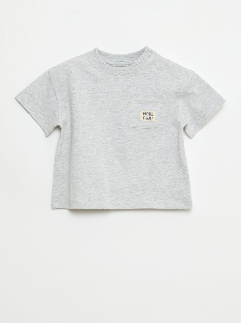 Pack de 2 T-shirts de manga curta Branco - Kiabi