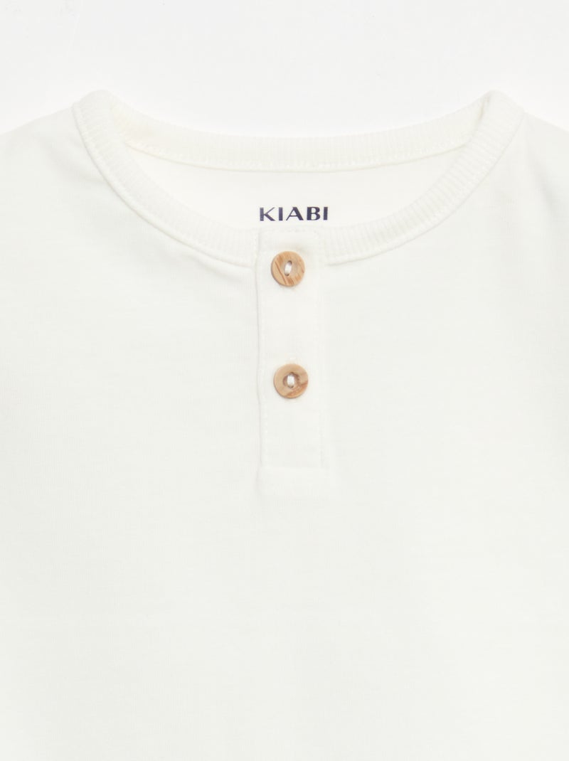 Pack de 2 T-shirts de manga curta Branco - Kiabi