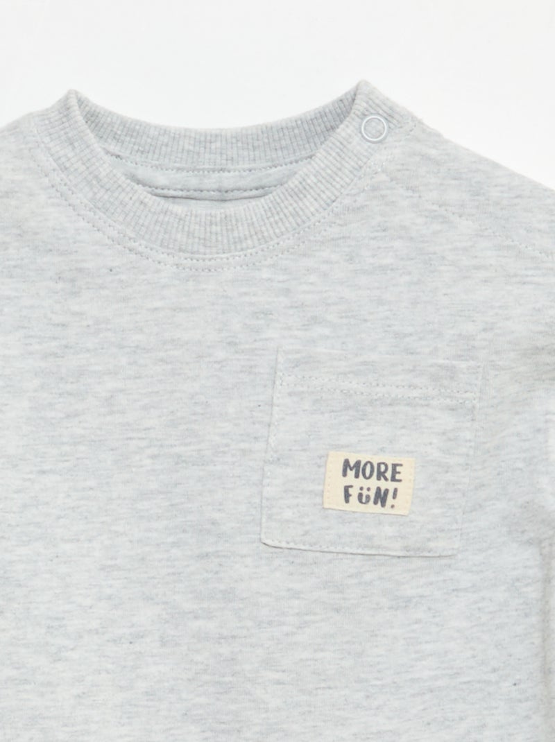 Pack de 2 T-shirts de manga curta Branco - Kiabi