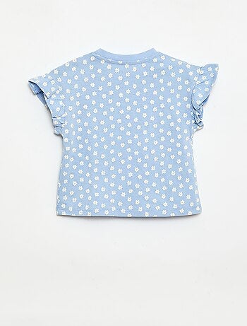 Pack de 2 t-shirts de manga curta em jersey de algodão