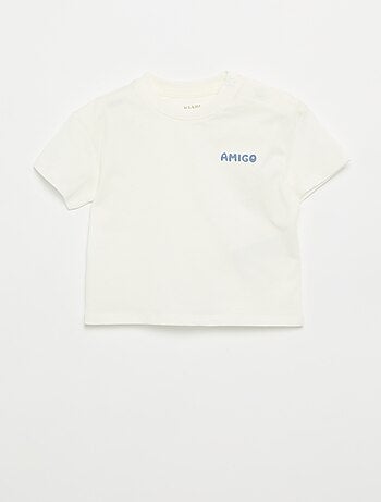 Pack de 2 T-shirts de manga curta em jersey de algodão