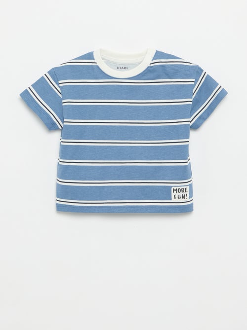 Pack de 2 T-shirts de manga curta em jersey de algodão - Kiabi