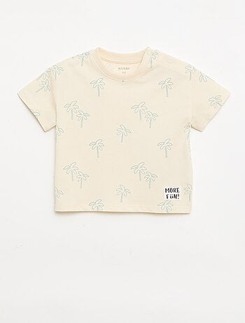 Pack de 2 T-shirts de manga curta em jersey de algodão