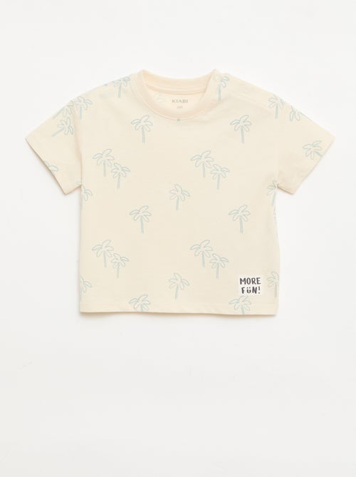 Pack de 2 T-shirts de manga curta em jersey de algodão - Kiabi