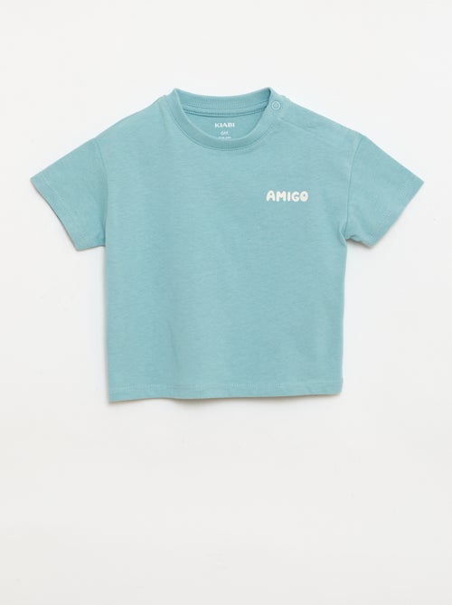 Pack de 2 T-shirts de manga curta em jersey de algodão - Kiabi