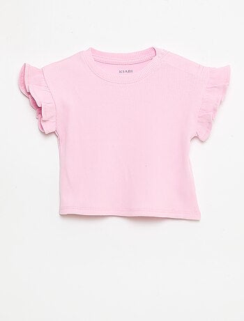 Pack de 2 t-shirts de manga curta em jersey de algodão