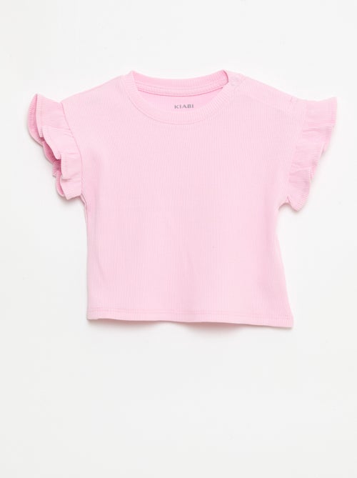 Pack de 2 t-shirts de manga curta em jersey de algodão - Kiabi