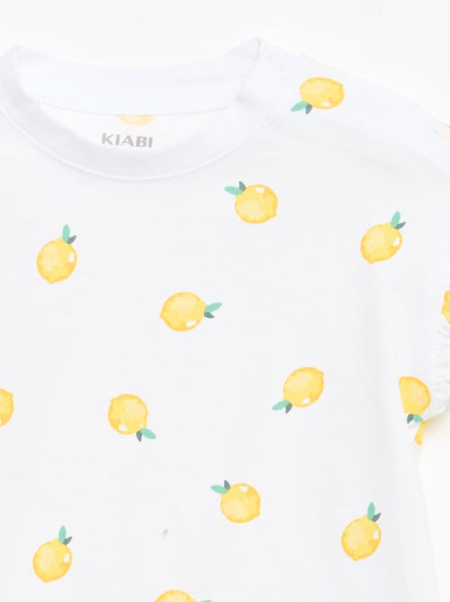 Pack de 2 t-shirts de manga curta em jersey de algodão - Kiabi