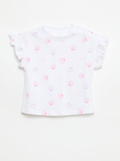 Pack de 2 t-shirts de manga curta em jersey de algodão - Kiabi
