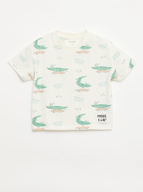 Pack de 2 T-shirts de manga curta em jersey de algodão - Kiabi