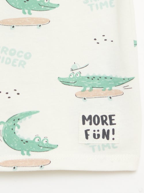 Pack de 2 T-shirts de manga curta em jersey de algodão - Kiabi