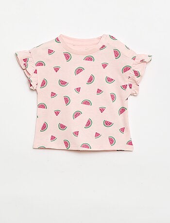 Pack de 2 t-shirts de manga curta em jersey de algodão