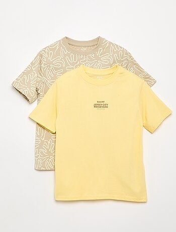 Pack de 2 T-shirts de manga curta estampados