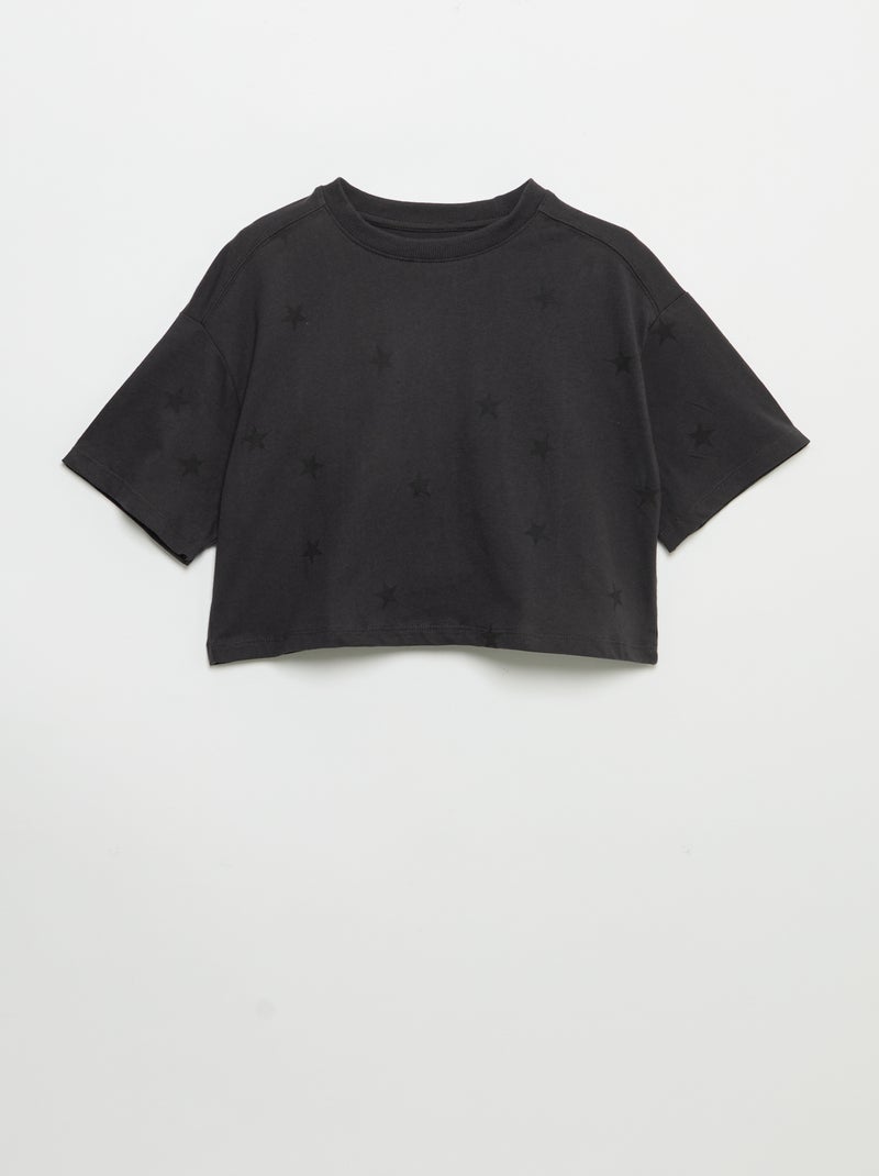 Pack de 2 t-shirts de manga curta Preto - Kiabi