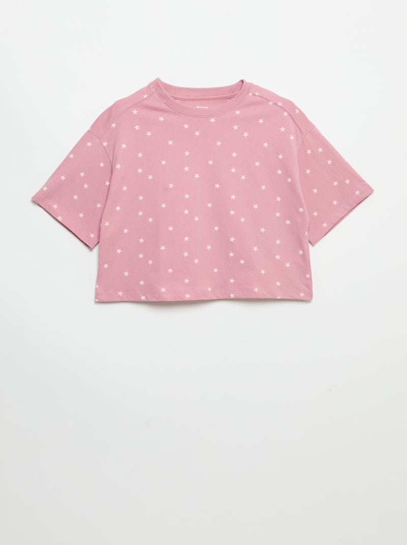 Pack de 2 t-shirts de manga curta Violeta - Kiabi