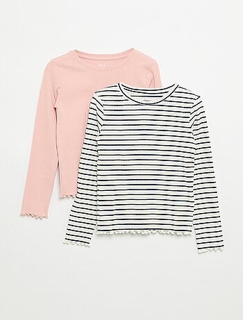 Pack de 2 T-shirts de mangas compridas