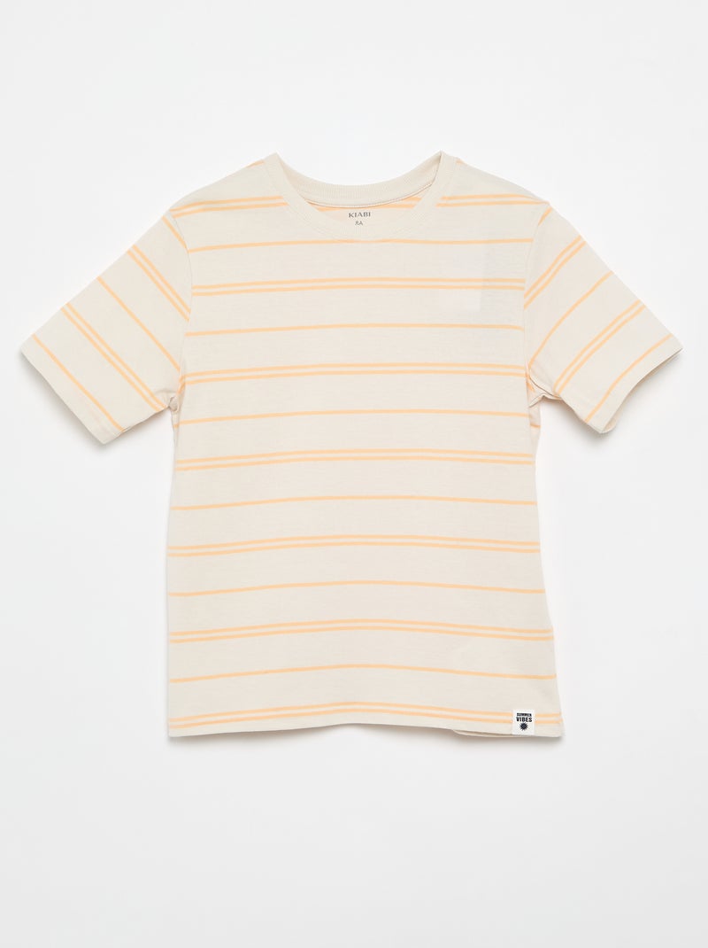 Pack de 2 t-shirts Laranja - Kiabi