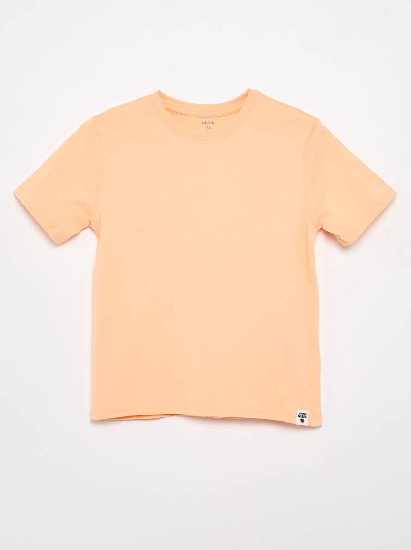 Pack de 2 t-shirts Laranja - Kiabi