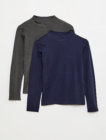 Pack de 2 t-shirts termorreguladores de gola alta