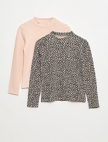 Pack de 2 t-shirts termorreguladores de gola alta