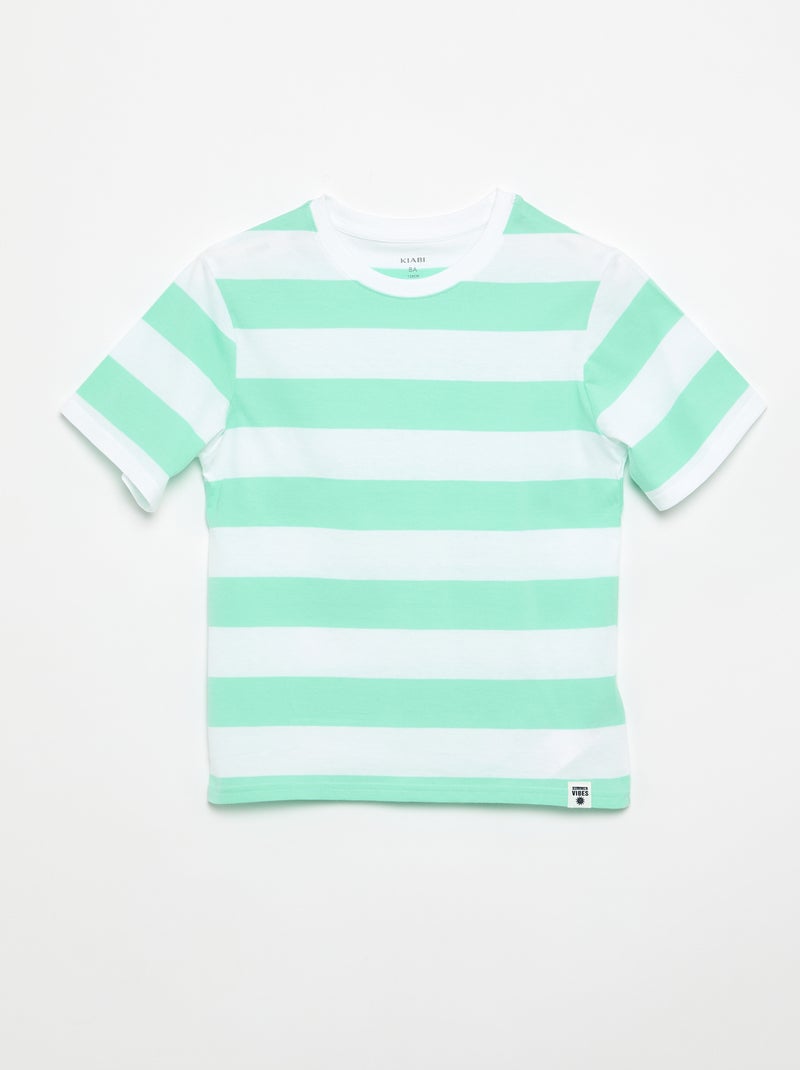 Pack de 2 t-shirts Verde - Kiabi