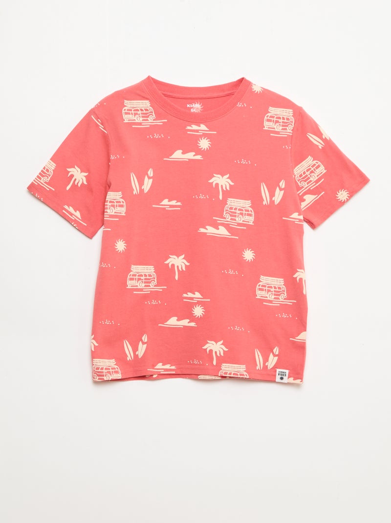 Pack de 2 t-shirts Vermelho - Kiabi