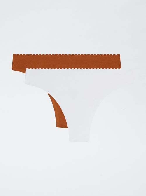 Pack de 2 tangas 'Dim' 'Body touch' - Kiabi Pack de 2 tangas 'Dim' 'Body touch' - Kiabi